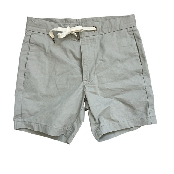 Levi Strauss Women's Gray Casual Shorts with Drawstring Sz 28 - Picture 1 of 12